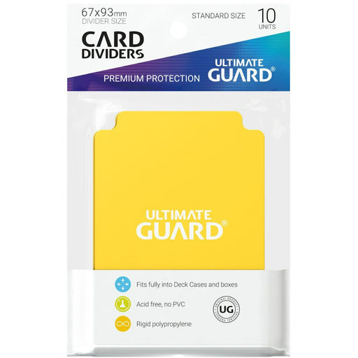 Ultimate Guard Card Dividers Standard Size Yellow (10)   