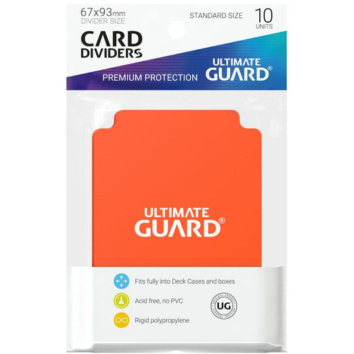 Ultimate Guard Card Dividers Standard Size Orange (10)   