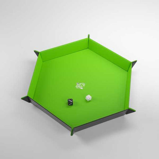 Gamegenic Magnetic Dice Tray Hexagonal Black/Green   