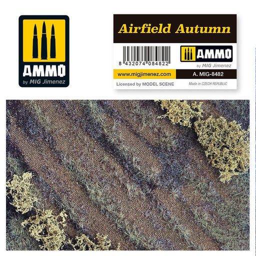 Ammo by MIG Dioramas - Scenic Mats - Airfield Autumn   