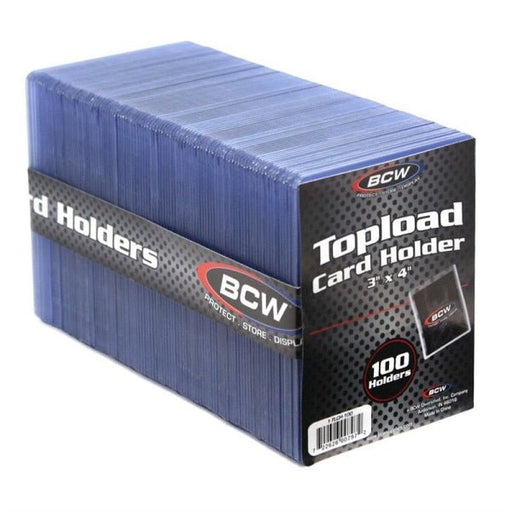 BCW Top Loader Card Holder Standard 100 pk  3" x 4"   