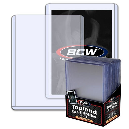 BCW Toploader Card Holder Thick 59 Pt (3" x 4") (25 Holders Per Pack)   