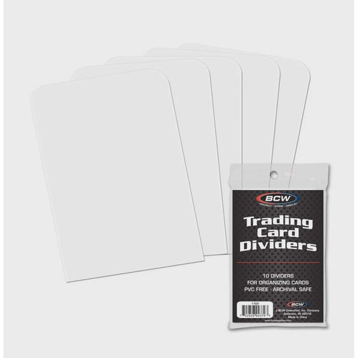 BCW Trading Card Dividers 10ct   
