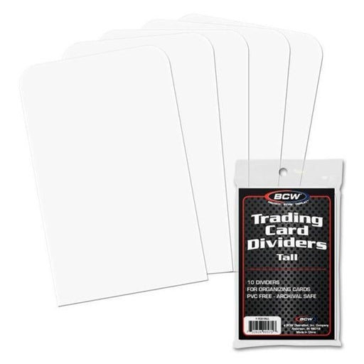 BCW Trading Card Dividers Tall 10ct   