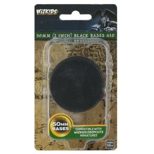 WizKids Deep Cuts Black 50mm Round Base 10ct   