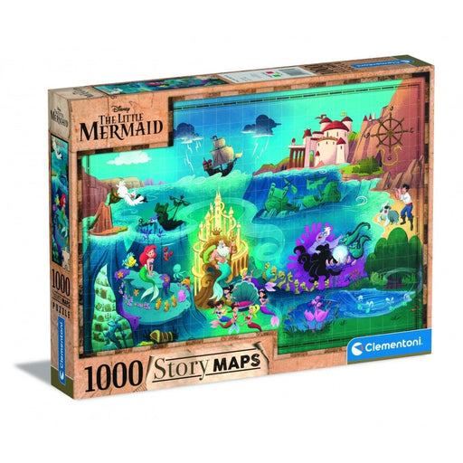 Clementoni Puzzle The Little Mermaid Story Maps 1000 pieces   