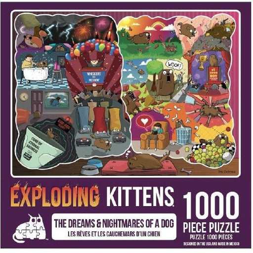 Exploding Kittens Puzzle The Dreams & Nightmares of a Dog 1,000 pieces   