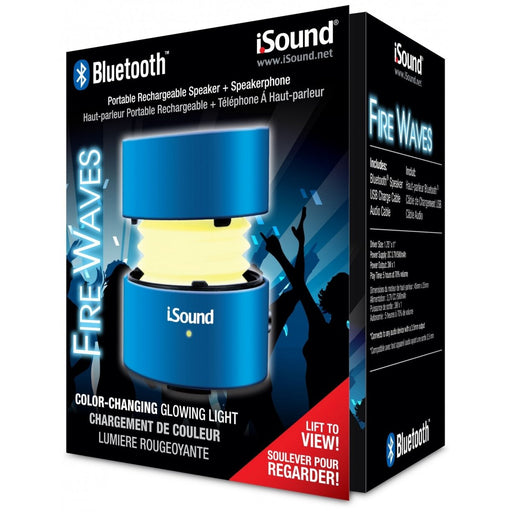 iSound Bluetooth Fire Waves Speaker - Blue   
