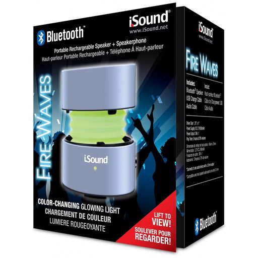 iSound Bluetooth Fire Waves Speaker - Silver   
