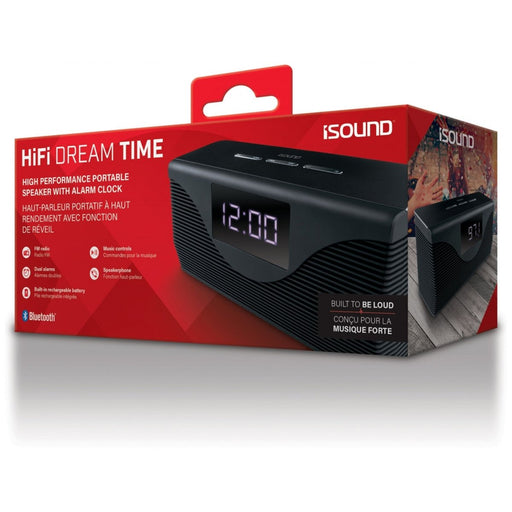 iSound Bluetooth HIFI Dream Time Clock Radio - Black   