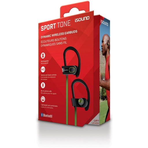 iSound Bluetooth Sport Tone Earbuds - Green/Black   