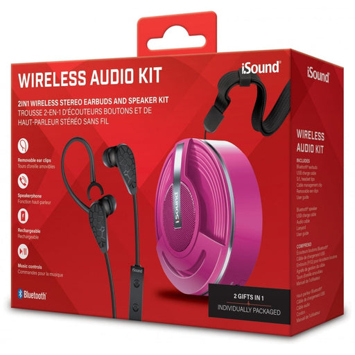 iSound Bluetooth Wireless Audio Kit - Pink   
