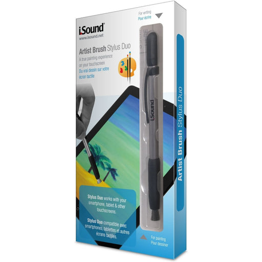 iSound Touch Screen Artist Brush Stylus Duo - Silver/Black   