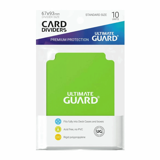 Ultimate Guard (Card Dividers) - Standard Size Light Green   