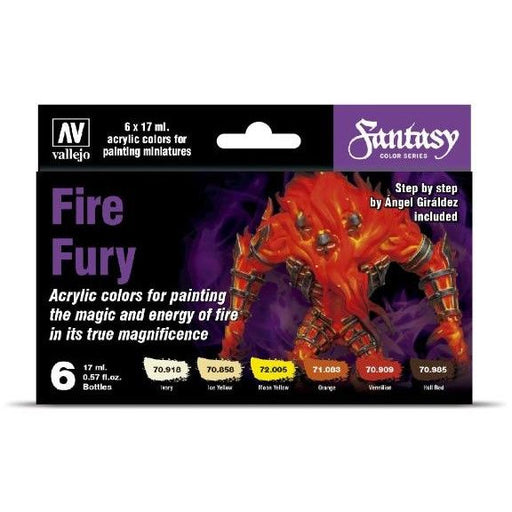 Vallejo Fantasy Color Series - Fire Fury Set (6)   