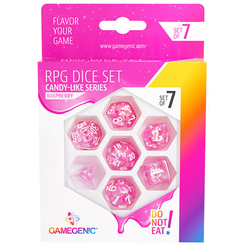 Gamegenic Candy-like Series - Rasberry - RPG Dice Set (7pcs)   