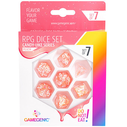 Gamegenic Candy-like Series - Peach - RPG Dice Set (7pcs)   