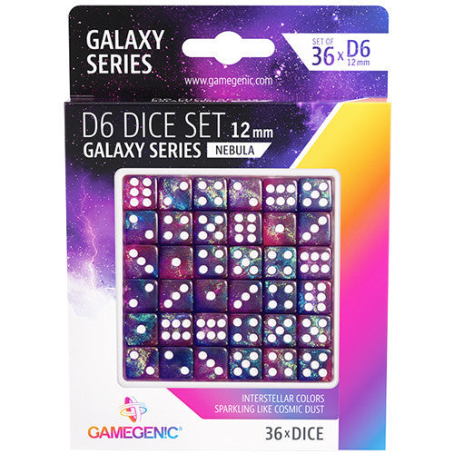 Gamegenic Galaxy Series - Nebula - D6 Dice Set 12 mm (36 pcs)   