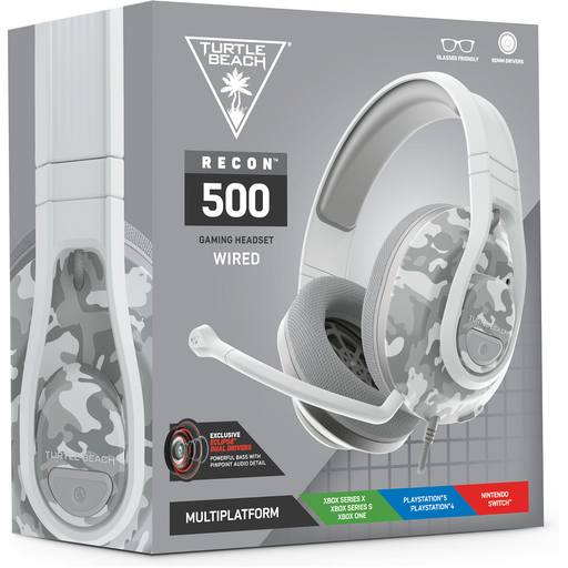 PS4/XB1/SWI Turtle Beach Recon 500 Wired Headset - Artic Camo   