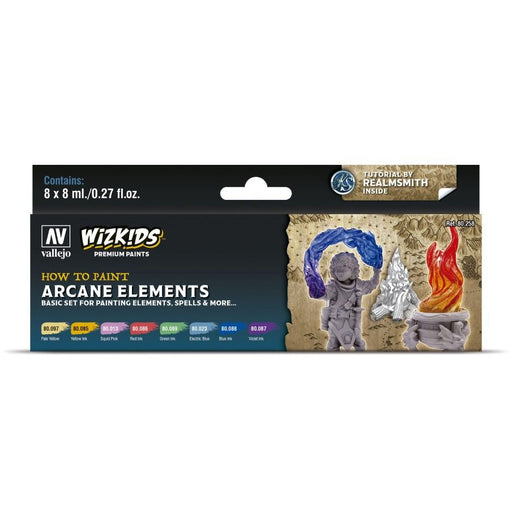 Wizkids Premium Paint Set by Vallejo: Arcane Elements   