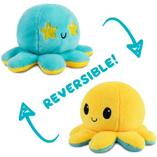 Reversible Plushie - Octopus Starry Eyes   