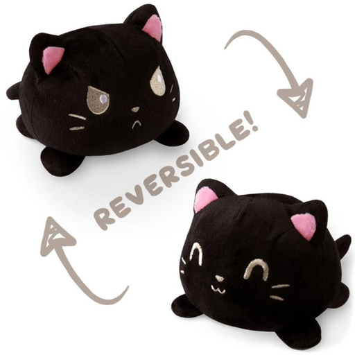 Reversible Plushie - Black Cat   