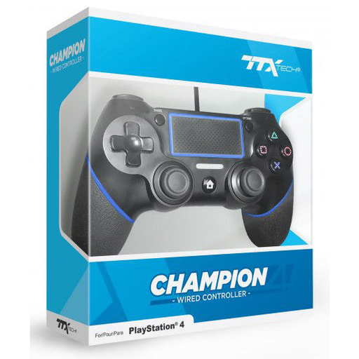 PS4 TTX Tech Champion Wired Controller - Black   