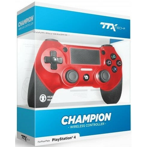 PS4 TTX Tech Champion Wireless Controller - Red   