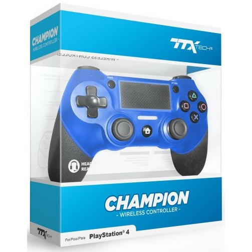 PS4 TTX Tech Champion Wireless Controller - Blue   
