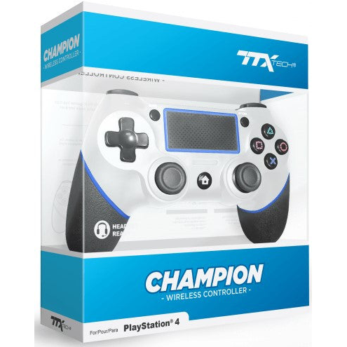 PS4 TTX Tech Champion Wireless Controller - White   