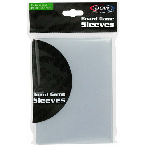 BCW Board Game Sleeves Double Size Clear (89mm x 127mm) (50 Sleeves Per Pack)   