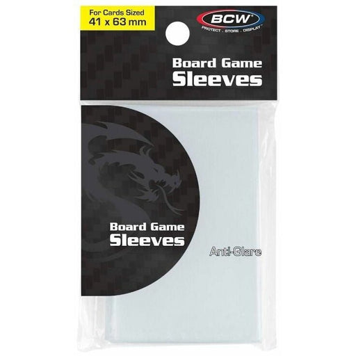 BCW Board Game Sleeves Matte Mini American Clear (41mm x 63mm) (50 Sleeves Per Pack)   
