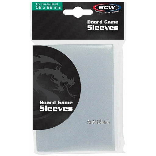BCW Board Game Sleeves Matte Standard Chimera Clear (58mm x 89mm) (50 Sleeves Per Pack)   