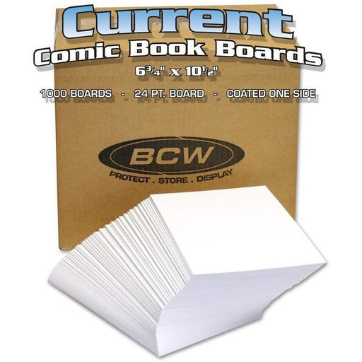 BCW Comic Book Backing Boards Current Comics Bulk (6" 3/4 x 10" 1/2) (1,000 Boards Per Pack)   