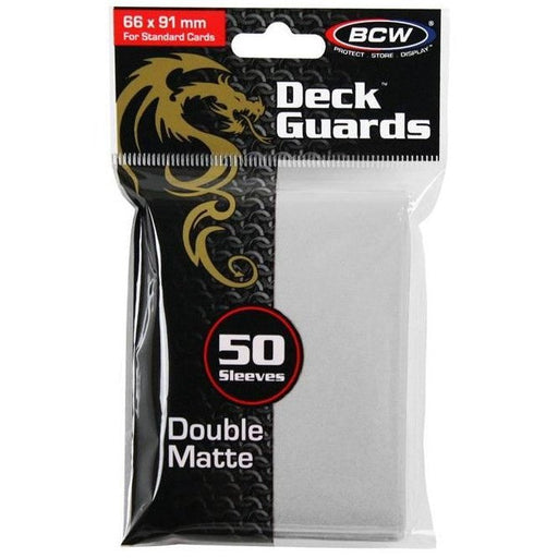 BCW Deck Protectors Standard Matte White (66mm x 91mm) (50 Sleeves Per Pack)   