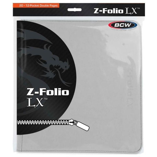 BCW Z Folio LX Album 12 Pocket White   