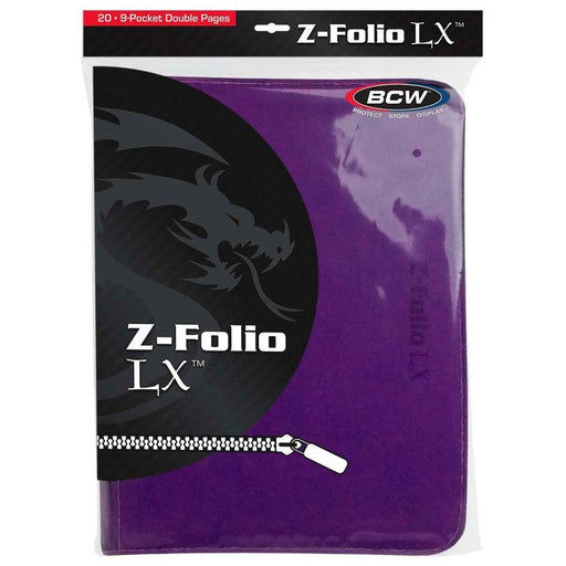 BCW Z Folio LX Album 9 Pocket Purple   