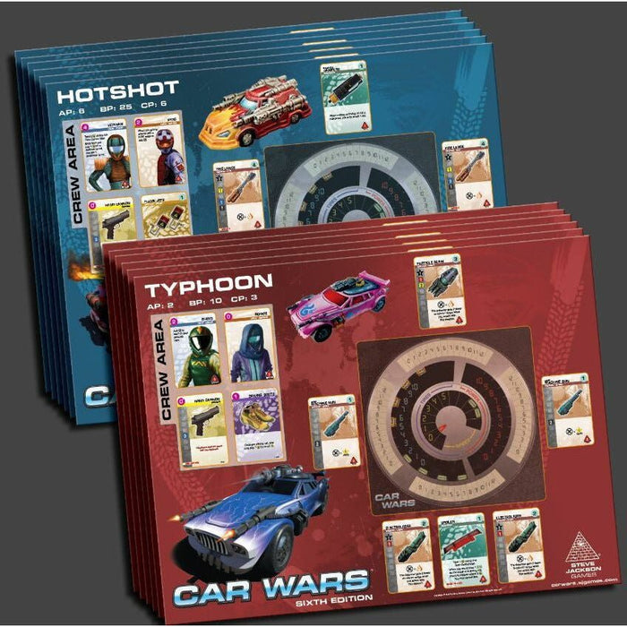 Car Wars 6th Edition Two Player Starter Set Blue / Green   