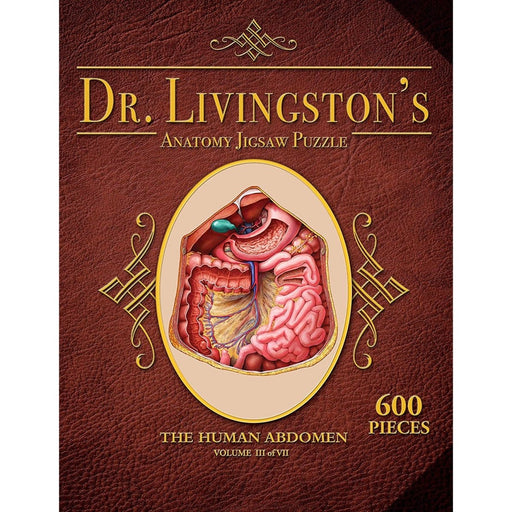 Dr. Livingston's Anatomy the Human Abdomen Puzzle 600 pieces   