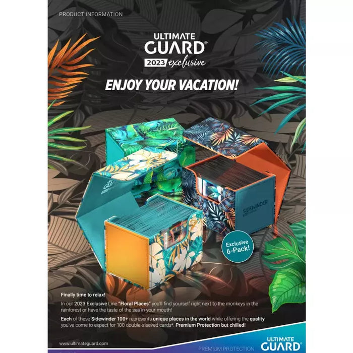 Ultimate Guard Sidewinder Deck Box - 2023 Exclusive Bali Blue (100+)