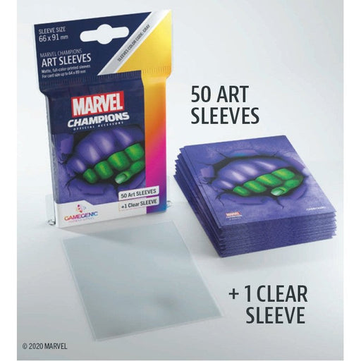 Gamegenic Marvel Champions Art Sleeves - She Hulk (66mm x 91mm) (50 Sleeves)   