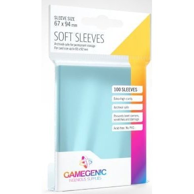 Gamegenic Soft Card Sleeves (67mm x 94mm) (100 Sleeves Per Pack)   