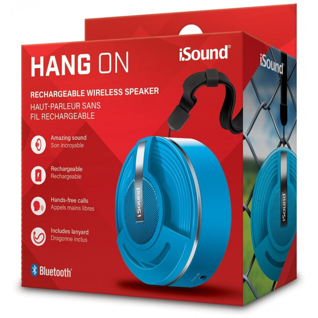 iSound Bluetooth Hang On Speaker Blue The Games Emporium