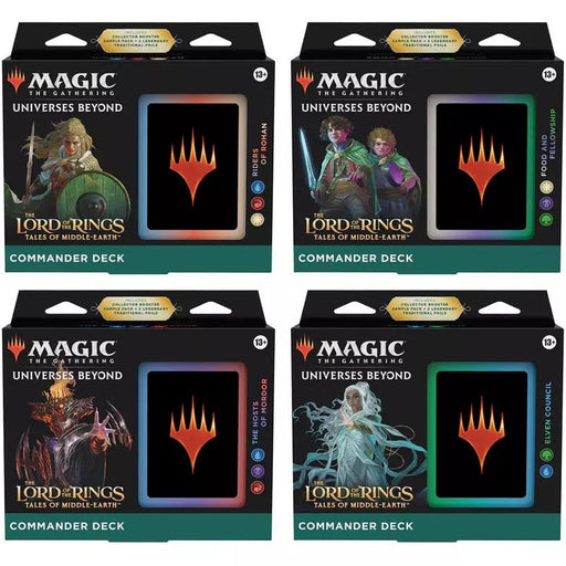 Magic The Lord of the Rings: Tales of Middle-Earth Commander Deck Display (4 Decks Per Display)   