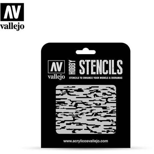 Vallejo Stencils - Camouflages - Pixelated Modern Camo   