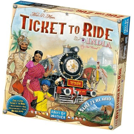 Ticket To Ride (Map Expansion) - 2 - India & Switzerland   