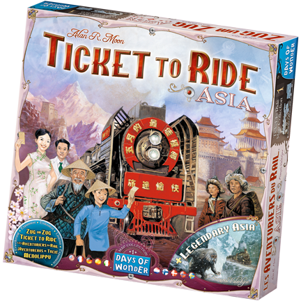 Ticket to Ride Asia Map   