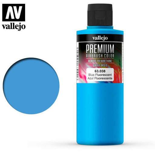 Vallejo Premium Colour - Fluorescent Blue 200ml   