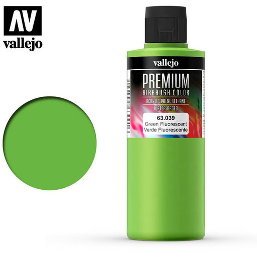 Vallejo Premium Colour - Fluorescent Green 200ml   