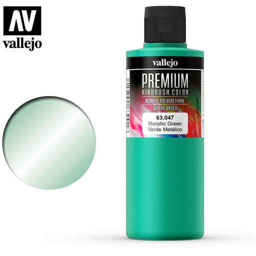 Vallejo Premium Colour - Pearl & Metallics Metallic Green 200ml   